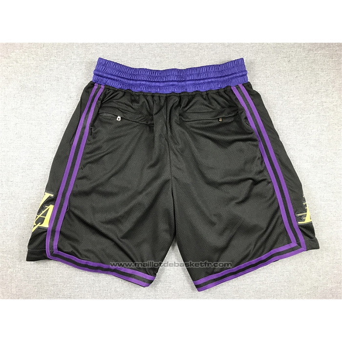 Short Los Angeles Lakers Ville Just Don 2023-24 Noir